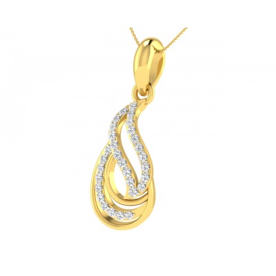 Caylin Diamond Pendant in Gold